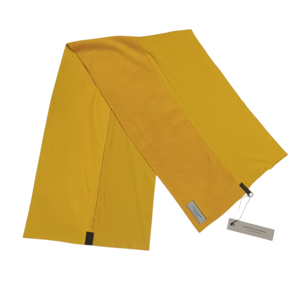 NWT Henriette Steffensen Vibrant Yellow Safren Scarf Style 4067